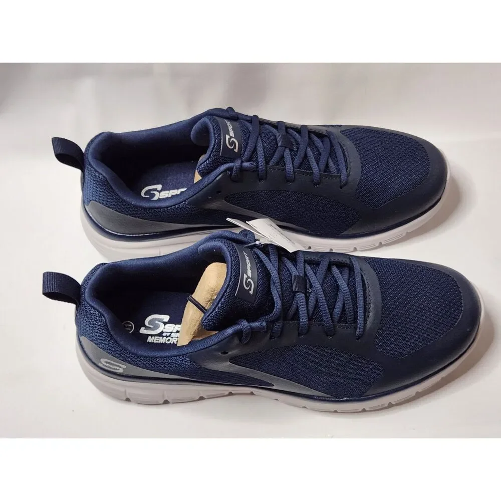 S Sport by Skechers Memory Foam Lace-up Sneakers Men's 11 Dark Blue